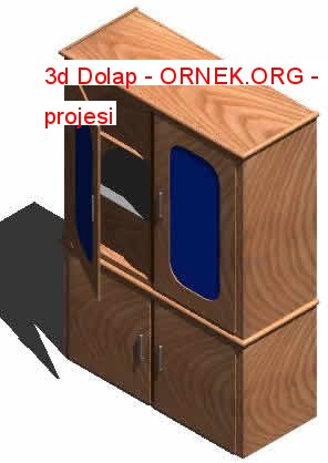 Proje Sitesi 3d Dolap Autocad Projesi