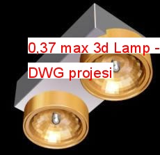 0,37 max 3d Lamp