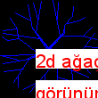 2d ağaç - üstten görünümü Autocad Çizimi