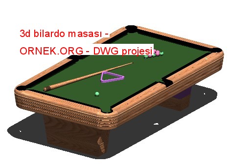 3d bilardo masası