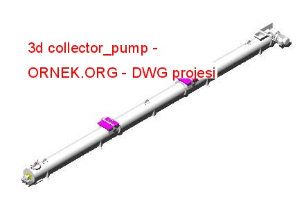3d collector_pump Autocad Çizimi