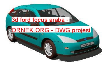 3d ford focus araba