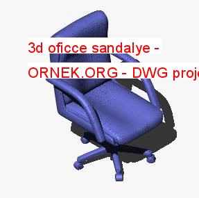 3d oficce sandalye