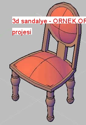 3d sandalye