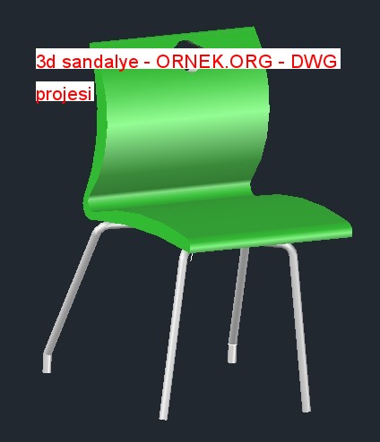 3d sandalye