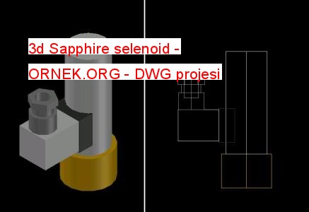 3d Sapphire selenoid Autocad Çizimi