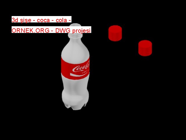 3d şişe - coca - cola Autocad Çizimi