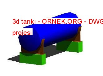 3d tankı Autocad Çizimi