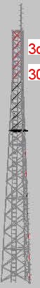 3d telekomünikasyon kulesi 30m , Autocad Çizimi