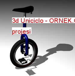 3d Uniciclo Autocad Çizimi