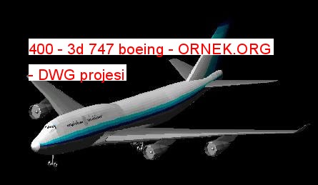400 - 3d 747 boeing