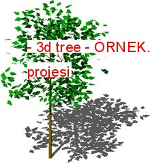 - 3d tree Autocad Çizimi