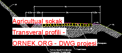 Agricultual sokak Transveral profili