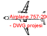 Airplane 757-200 Autocad Çizimi