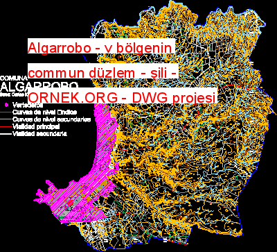 Algarrobo - v bölgenin commun düzlem - şili