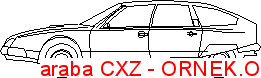 araba CXZ Autocad Çizimi