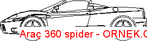 Araç 360 spider Autocad Çizimi