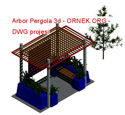 Arbor Pergola 3d