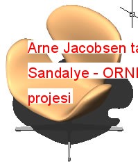 Arne Jacobsen tarafından 3d Sandalye