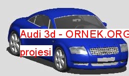 Audi 3d Autocad Çizimi