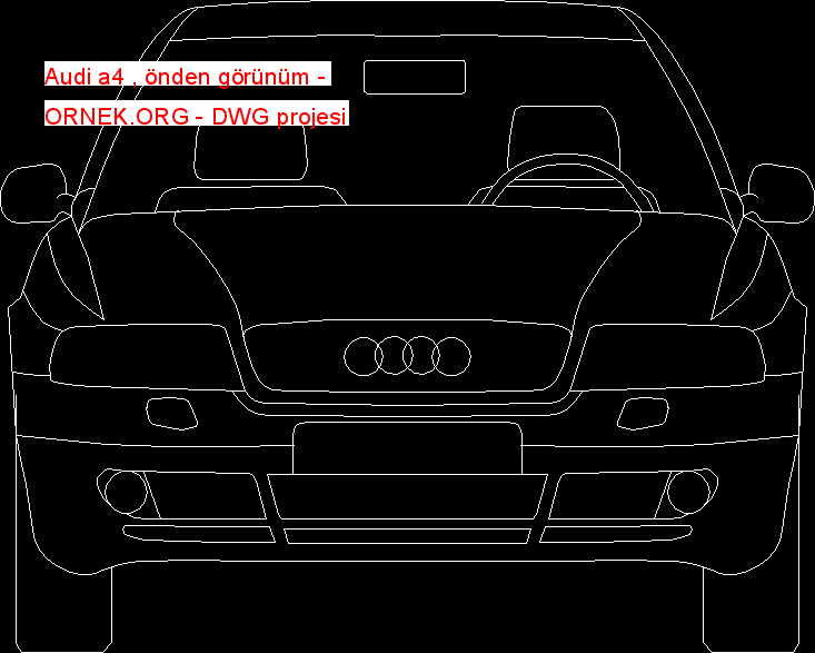 Audi a4 , önden görünüm
