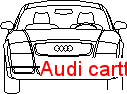 Audi cartt frontal Autocad Çizimi