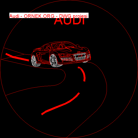 Audi Autocad Çizimi
