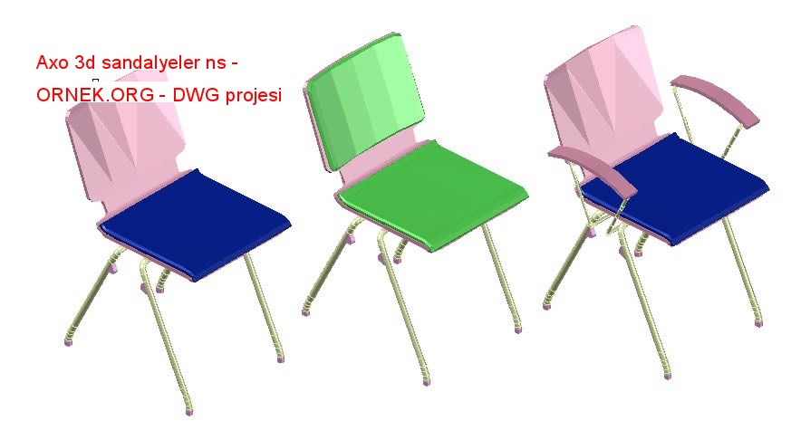Axo 3d sandalyeler ns