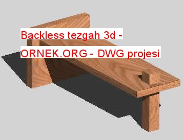 Backless tezgah 3d