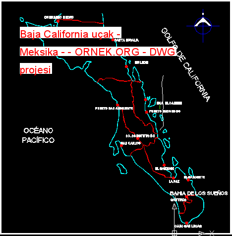 Baja California uçak - Meksika -