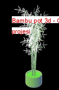 Bambu pot 3d Autocad Çizimi