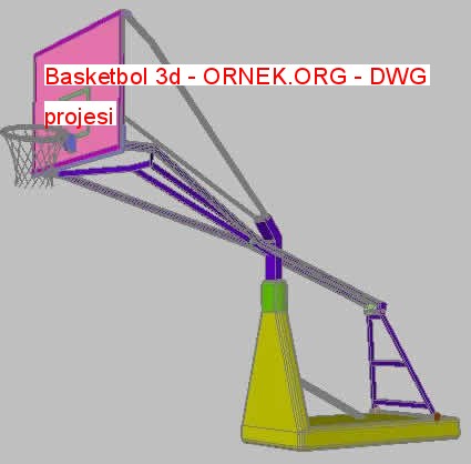Basketbol 3d Autocad Çizimi