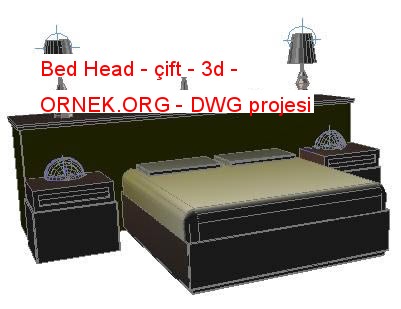 Bed Head - çift - 3d