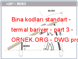 Bina kodları standart - termal bariyer - part 3 Autocad Çizimi