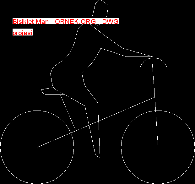 Bisiklet Man Autocad Çizimi