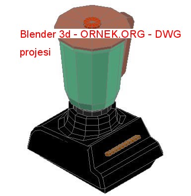 Blender 3d Autocad Çizimi