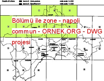 Bölümü ile zone - napoli commun Autocad Çizimi