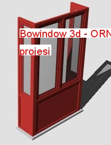 Bowindow 3d Autocad Çizimi