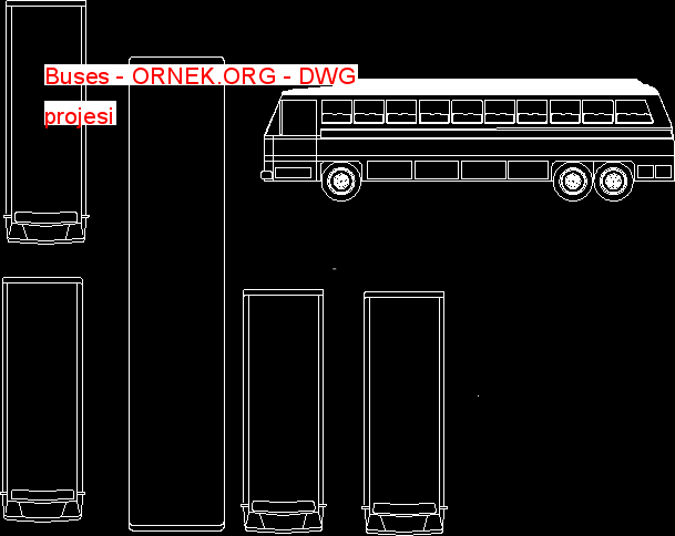 Buses Autocad Çizimi