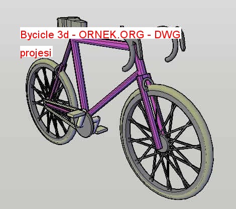 Bycicle 3d Autocad Çizimi