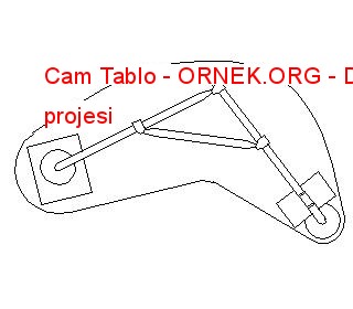 Cam Tablo Autocad Çizimi