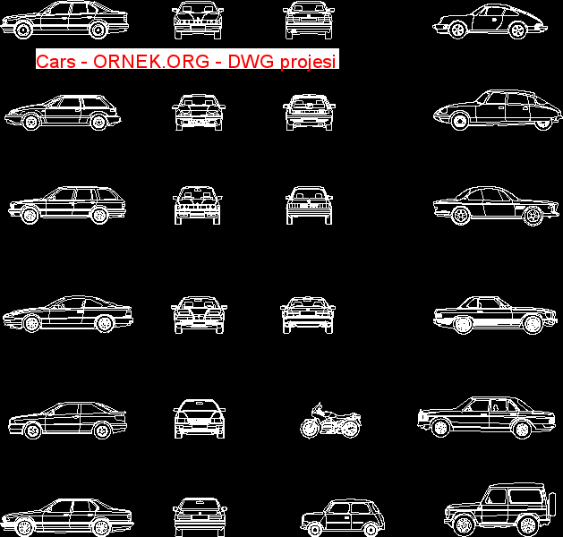 Cars Autocad Çizimi