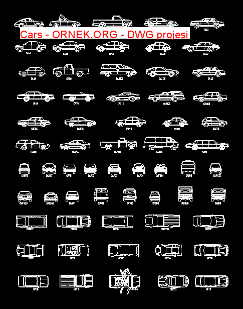 Cars Autocad Çizimi