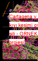 Cartagena v bölge - harita kıyı kesimi oyalamak - şili