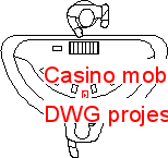 Casino mobilya Autocad Çizimi