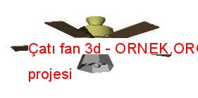 Çatı fan 3d