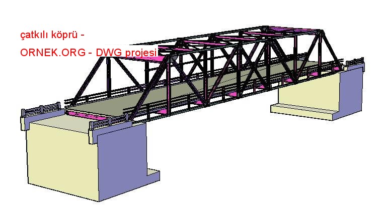 çatkılı köprü Autocad Çizimi