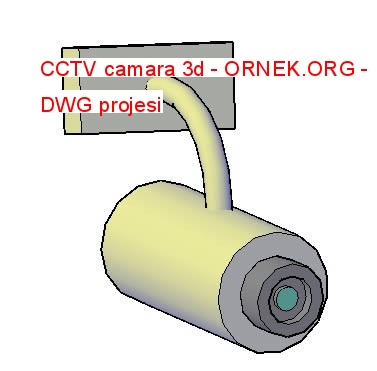 CCTV camara 3d Autocad Çizimi
