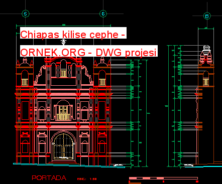 Chiapas kilise cephe