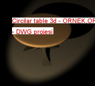 Circilar table 3d
